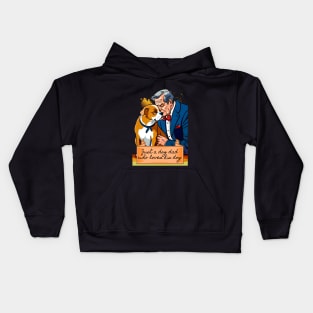 Just a Dog Dad Who Loves His Dog Kids Hoodie